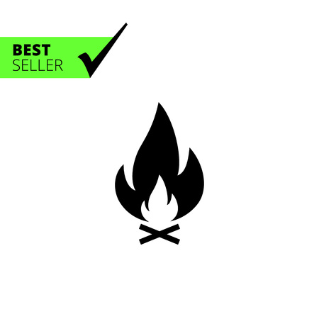 Campfire iconのイラスト素材
