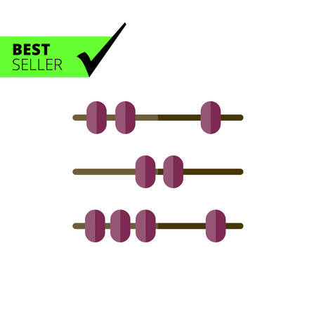 Icon of counting frame beadsのイラスト素材