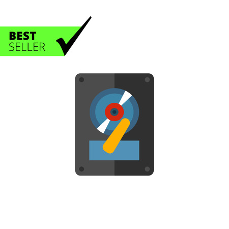 Multicolored vector icon ofdeejay vinyl record playerのイラスト素材