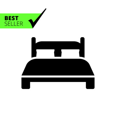 Double bed iconのイラスト素材