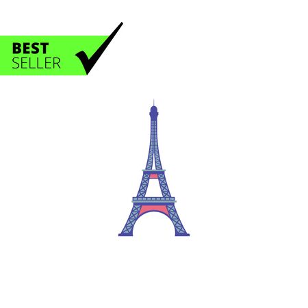Eiffel tower iconのイラスト素材