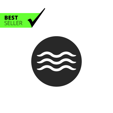 Icon of swimming pool sign in circleのイラスト素材