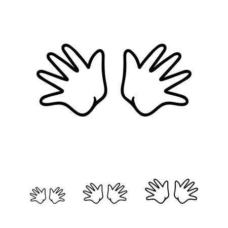 Icon of baby handsのイラスト素材