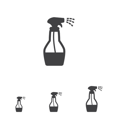 Icon of spray bottle with cleaning liquidのイラスト素材