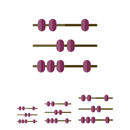 Icon of counting frame beadsのイラスト素材