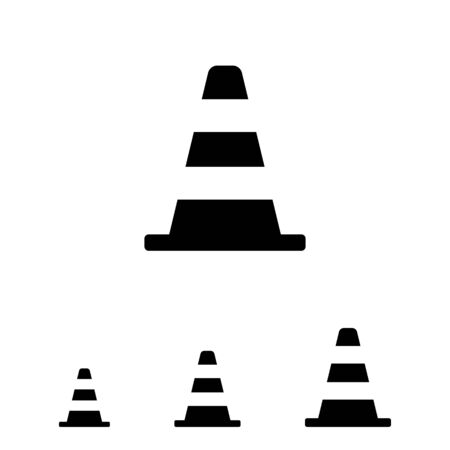 Traffic cone iconのイラスト素材
