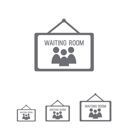 Icon of waiting room signのイラスト素材