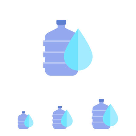 Vector icon of water dispenser with dropのイラスト素材