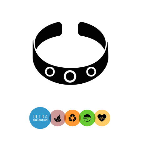 Vector icon of bracelet with gem stonesのイラスト素材