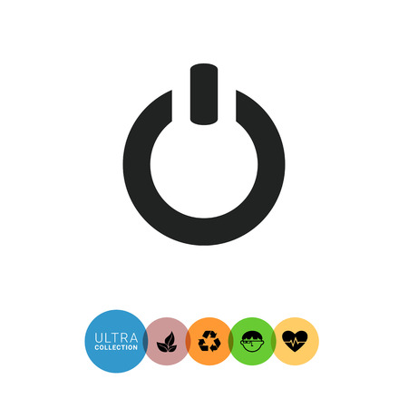 Power symbol iconのイラスト素材