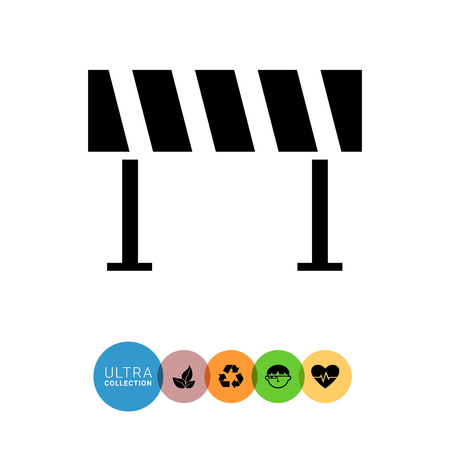 Road barrier iconのイラスト素材