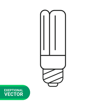 Line icon of led lampのイラスト素材
