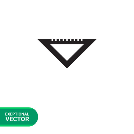 Set square iconのイラスト素材