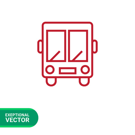 Shuttle bus iconのイラスト素材