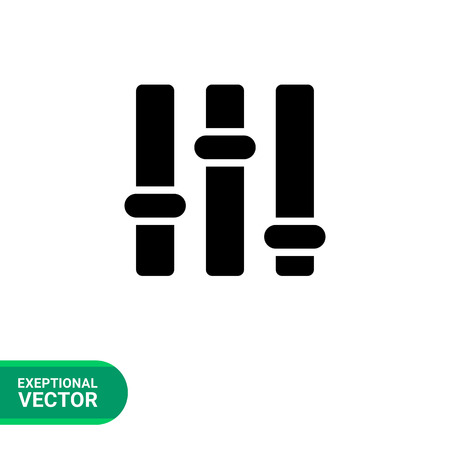 Icon of sound mixer console panelのイラスト素材