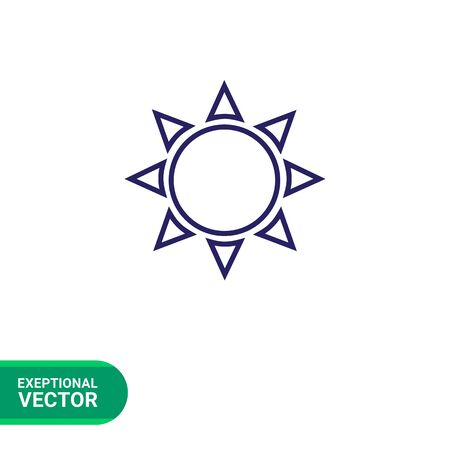 Icon of sun with beamsのイラスト素材