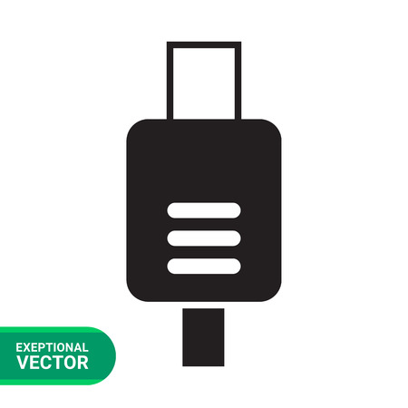 USB plug iconのイラスト素材