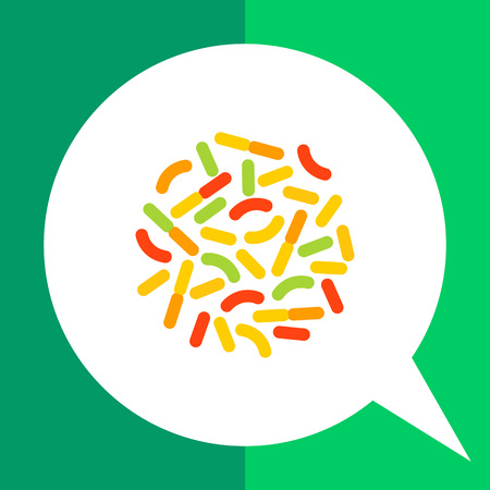Bacillus icon. Multicolored vector illustration of bacillus bacteriaのイラスト素材
