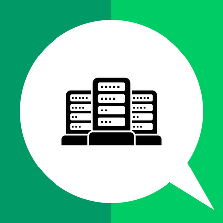 Vector icon of network data servers groupのイラスト素材