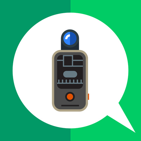 Vector icon of camera remote flash triggerのイラスト素材
