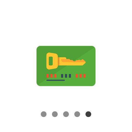 Icon of electronic keycardのイラスト素材