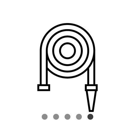 Icon of fire hose reelのイラスト素材