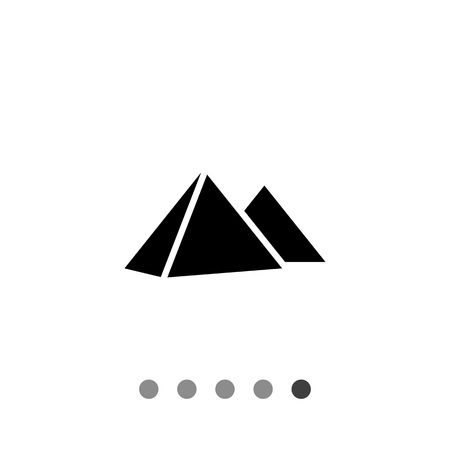 Giza pyramids iconのイラスト素材