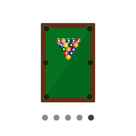 Pyramid of balls on billiard table.  Game, skill, leisure. Billiard concept. Can be used for topics...