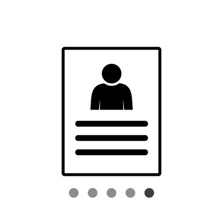 CV document. Recruitment, human resources, employee, candidate. Recruitment concept. Can be used for topics like business, company, human resourcesのイラスト素材
