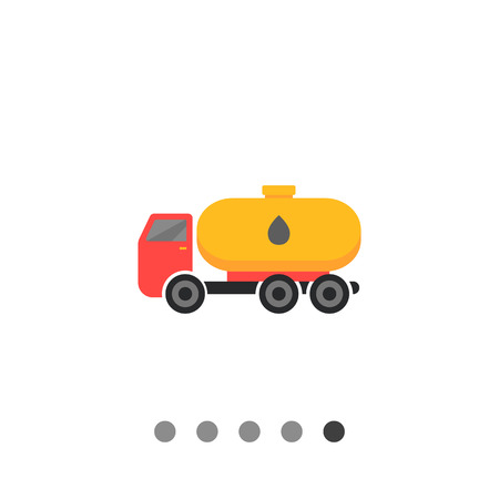 Tanker truck iconのイラスト素材