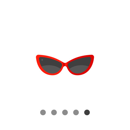 Womens sunglasses flat icon. Multicolored vector illustration of womens accessoryのイラスト素材