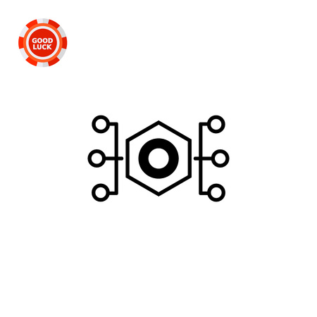 Data structure. Information, integration, scheme, database. Network concept. Can be used for topics like network, computer, technology, Internetのイラスト素材