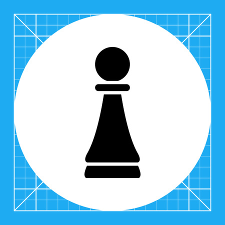 Chess pawn. Weak, battle, move. Chess concept. Can be used for topics like sport, games, business.のイラスト素材