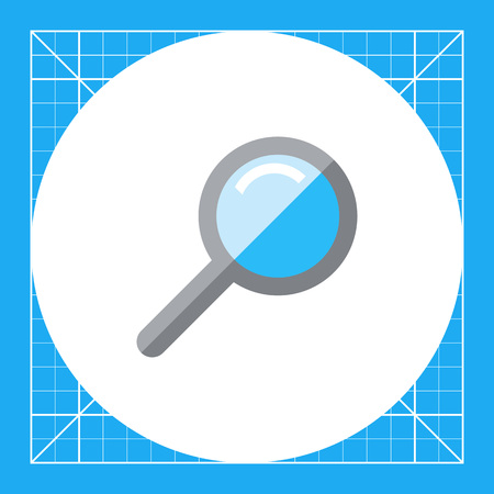 Magnifying glass iconのイラスト素材