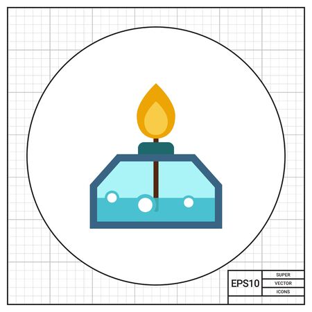 Alcohol lamp iconのイラスト素材