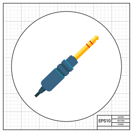 Jack plug iconのイラスト素材