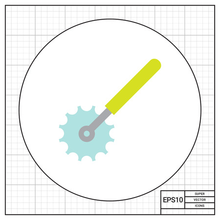 Pizza cutter iconのイラスト素材