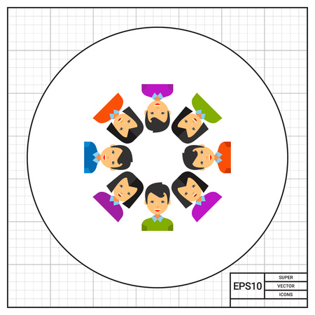 Team of People Iconのイラスト素材