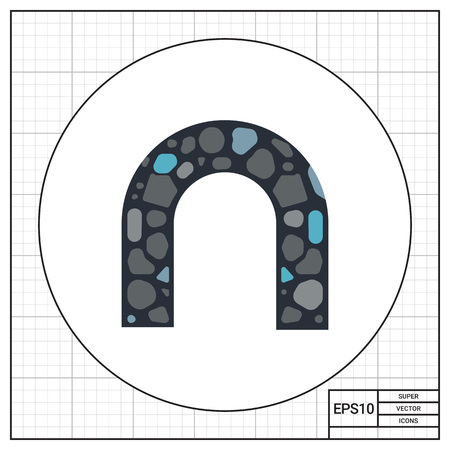 Stone Arch Vector Iconのイラスト素材