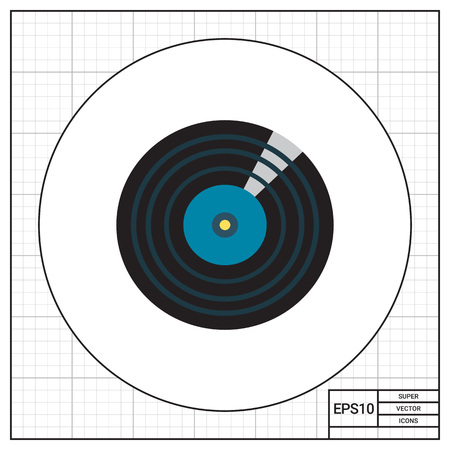 Vinyl Record Iconのイラスト素材