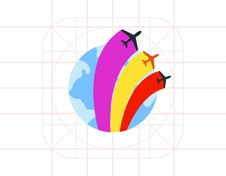Air Show Iconのイラスト素材