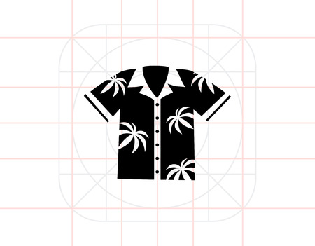 Aloha Shirt Iconのイラスト素材
