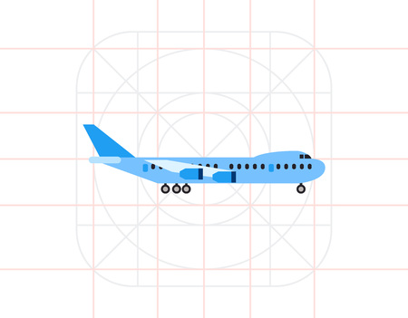 Big Plane Iconのイラスト素材