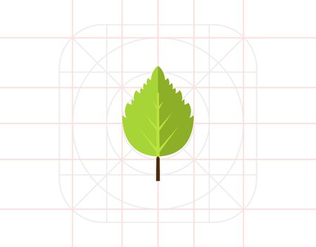 Birch Leaf Iconのイラスト素材