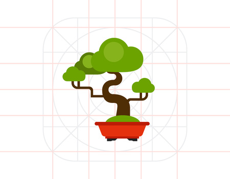 Bonsai Tree Iconのイラスト素材