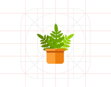 Boston Fern Iconのイラスト素材