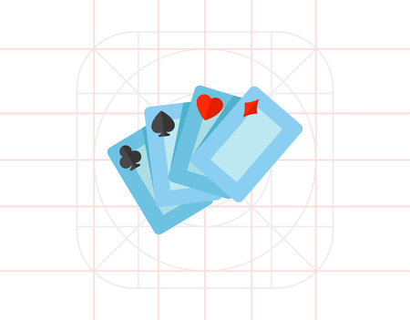 Casino Playing Cards Iconのイラスト素材