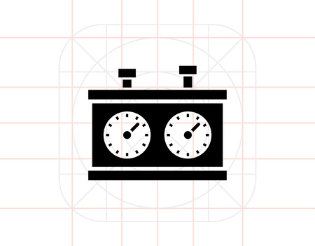 Chess Clock Iconのイラスト素材