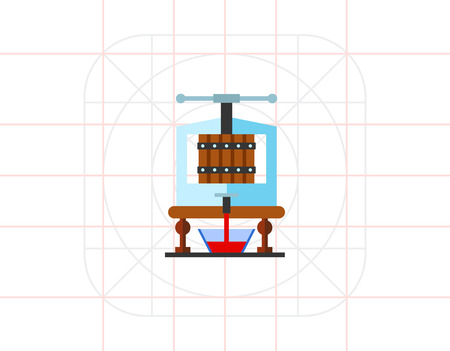 Creating Wine Concept Iconのイラスト素材