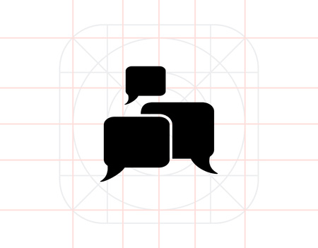 Discussion Simple Iconのイラスト素材
